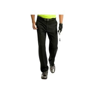 IZOD Straight Fit Flat Front Pants Mens Black 34x30 NWOT